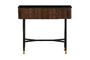 Miniature Console en bois noir Germain Détouré