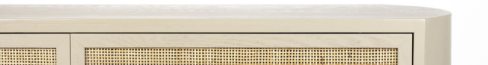 Materiali prima di tutto Console in legno beige con cassetti Amaya