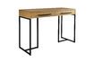 Miniature Console table 120 cm in oak and black metal Class 17