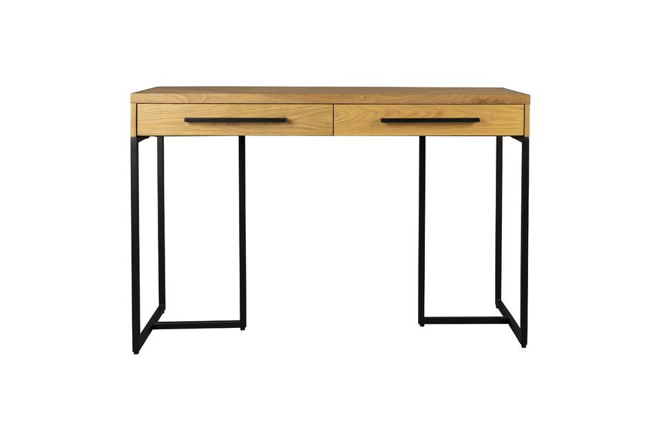 Consolle 120 cm in legno di quercia e metallo nero Class - 14