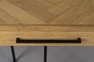 Miniatura Consolle 120 cm in legno di quercia e metallo nero Class 3