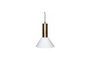 Miniature Contrast brown glass pendant Clipped