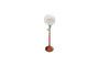 Miniature Copper wooden candlestick 38cm Rust Clipped