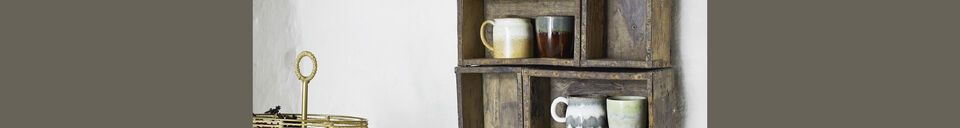 Mise en avant matière Corbeille en fer et jute naturelle Jasket