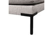 Miniature Corner Dining Bench Element Right Light Grey COUPLE 7