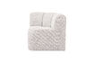 Miniature Corner dining bench with backrest bouclé ecru melange Mojo 2