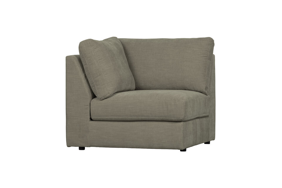 Corner Element 96x96 cm Warm Grey Fabric FAMILY Vtwonen