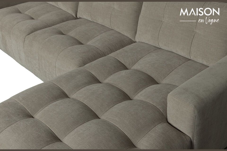 Available in warm gray, it will easily blend into your existing decor