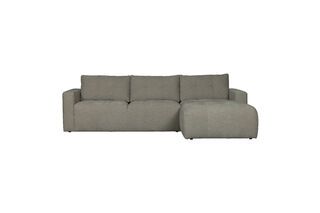 Corner sofa in light grey fabric Bar
