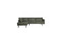 Miniature Corner sofa left 266x213 cm eco leather Army Rodeo Clipped
