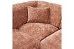 Miniature Corner sofa left chenille terra Cloud 5