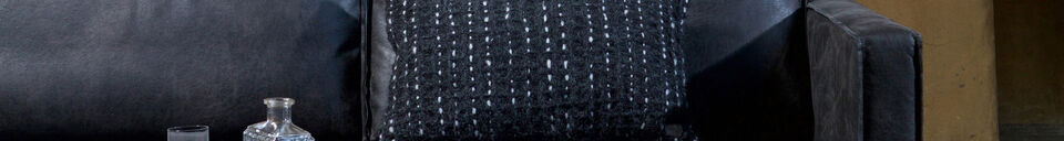 Material Details Corner sofa left eco leather black RODEO