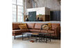 Miniature Corner sofa left eco-leather cognac Rodeo 2