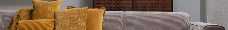 Material Details Corner sofa left rib fabric taupe STATEMENT