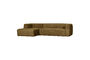 Miniature Corner sofa left structure velvet Spices BEAN Clipped