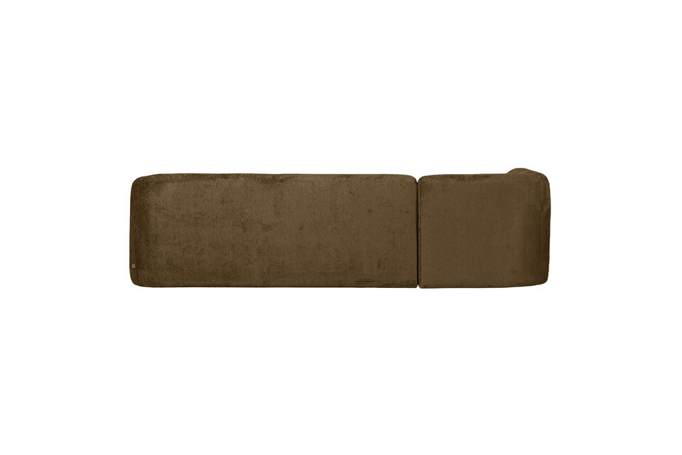 Friendly rounded shape Very high seating comfort Upholstered in a coarse jacquard weave fabric