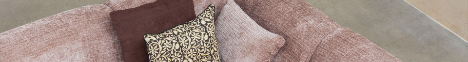 Material Details Corner sofa right Chenille Taupe CLOUD