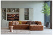 Miniature Corner sofa right chenille velvet terra Bean 2