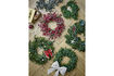Miniatura Corona D60 cm verde de flores artificiales Pine 4