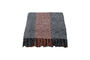 Miniature Cotton Throw 130 x 180 cm Khaki and Red Ponra Clipped