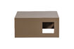 Miniaturansicht Couchtisch 88x88 cm MDF Hochglanz Sand Modern 3