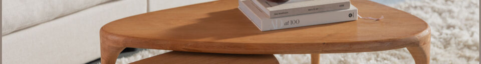 Materialbeschreibung Couchtisch aus beigem Gummi Isla