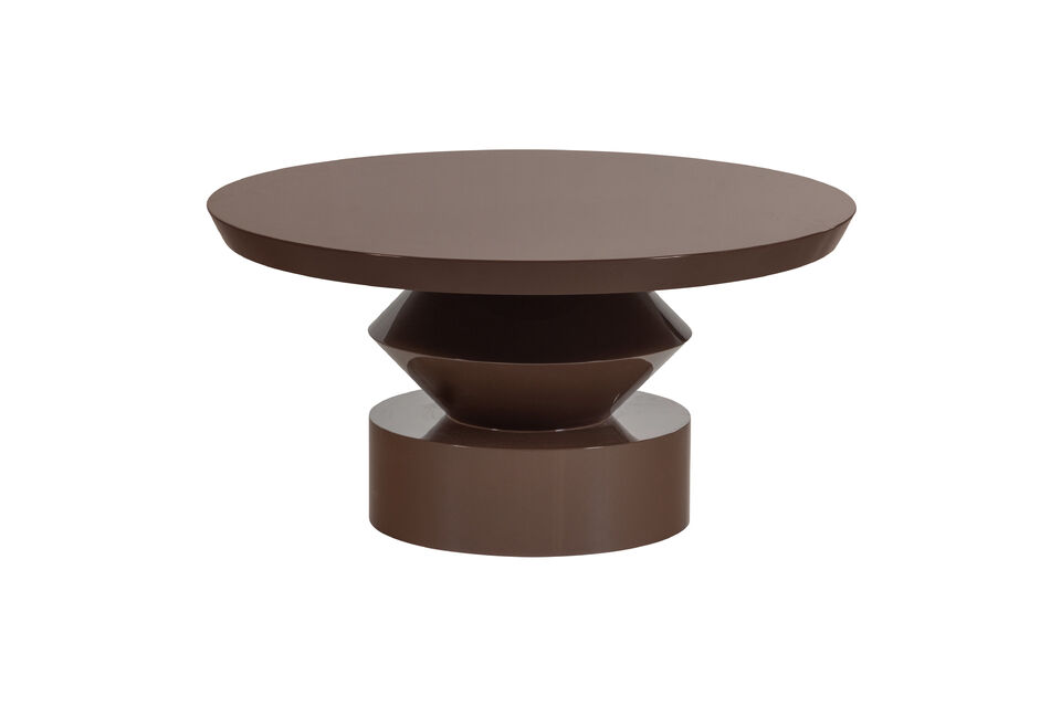 Couchtisch MDF Hochglanz Braun Auren Woood