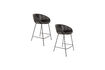 Miniature Counter stool 65 cm in black PU leather Feston 14