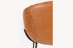 Miniature Counter stool 65 cm in brown PU leather Feston 7
