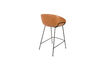Miniature Counter stool 65 cm in brown PU leather Feston 11