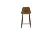 Miniature Counter stool in cognac polyester Franky 2
