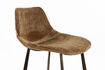 Miniature Counter stool in cognac polyester Franky 8