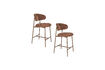 Miniature Counter stool in terra fabric Claes 6