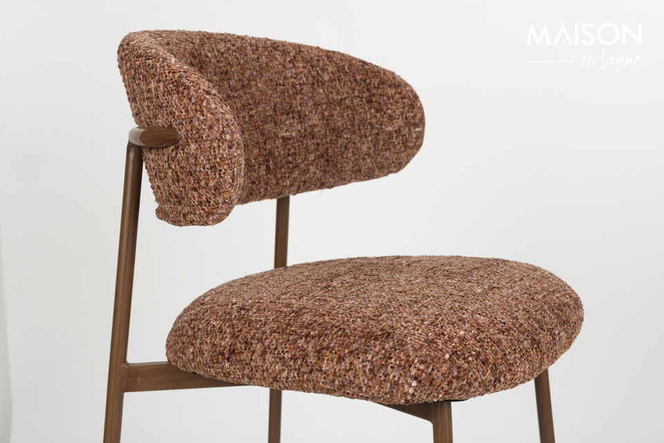 Counter stool in terra fabric Claes - 6