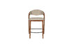 Miniature Counter stool in walnut-finished beech wood Babington 2