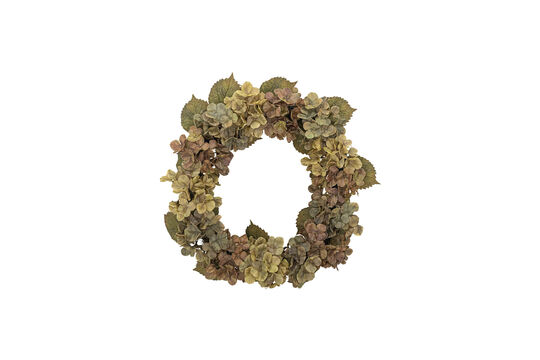 Couronne de fleurs artificielles Ø61 cm rose Hydrangea Détouré
