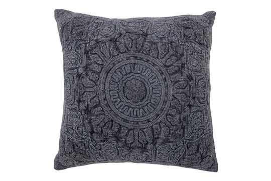 Coussin bleu en coton Adin