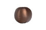 Miniature Coussin boule petit métallique brun chaud RODEO Détouré