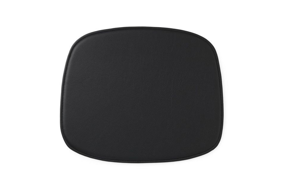 Coussin d'assise en cuir noir Form Normann Copenhagen