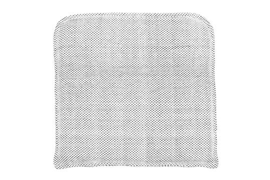 Coussin d'assise noir et blanc pour fauteuil Cuun Détouré