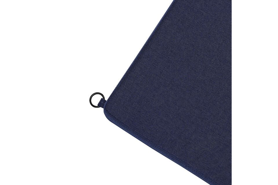 Améliorez votre banc avec le coussin de siège String en bleu vibrant
