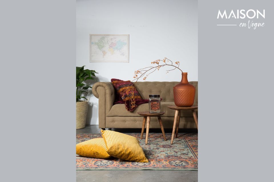 Un coussin doux au design contemporain
