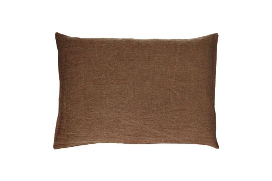 Coussin en coton chocolat Basics