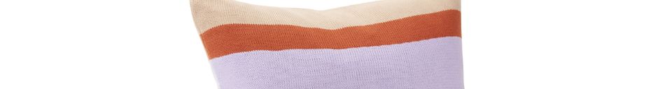 Mise en avant matière Coussin en coton multicolore Line