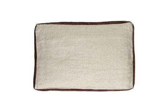 Coussin en lin ivoire Borders