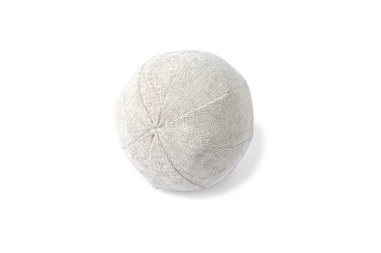 Coussin en polyester blanc Ball