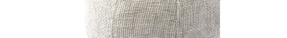 Mise en avant matière Coussin en polyester blanc Ball