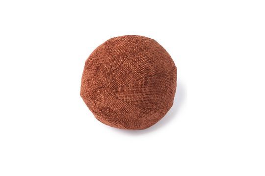 Coussin en polyester terracotta Ball