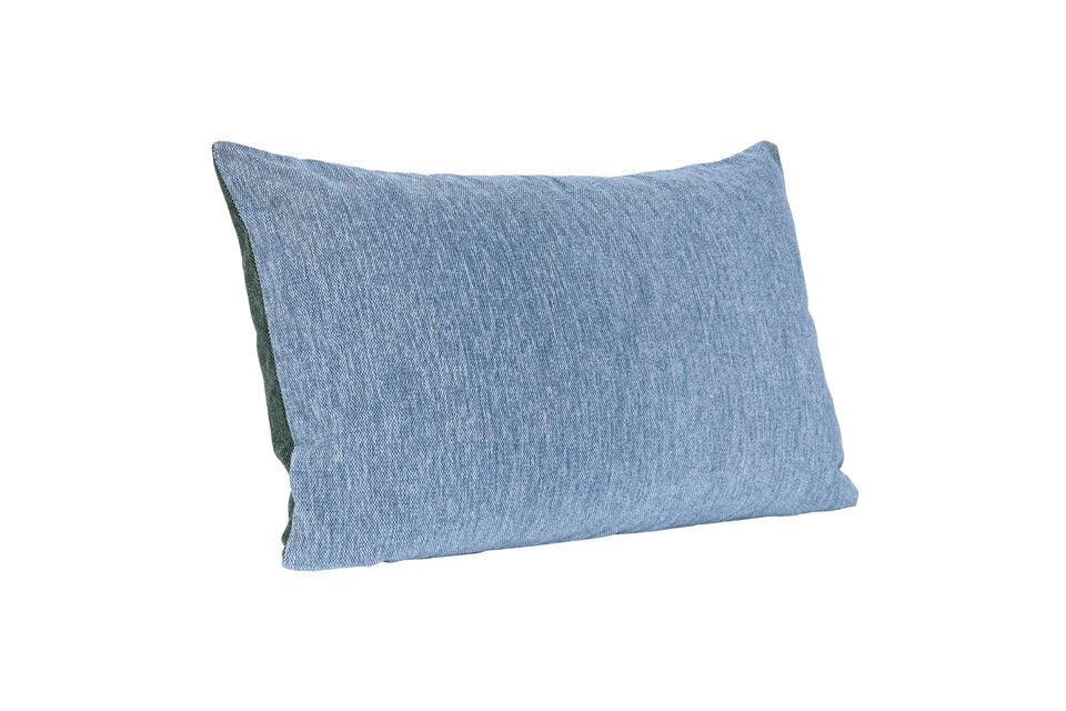 Coussin en tissu bleu Bliss Hübsch