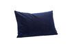 Miniature Coussin en tissu bleu foncé Willow 1